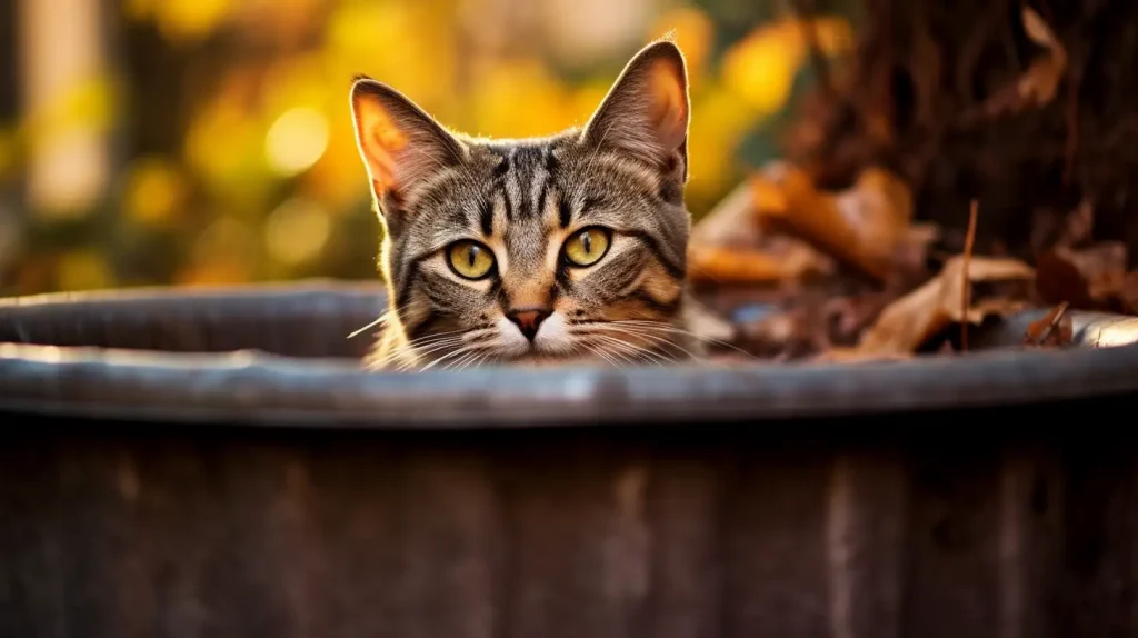 cat wandering around neighborhood